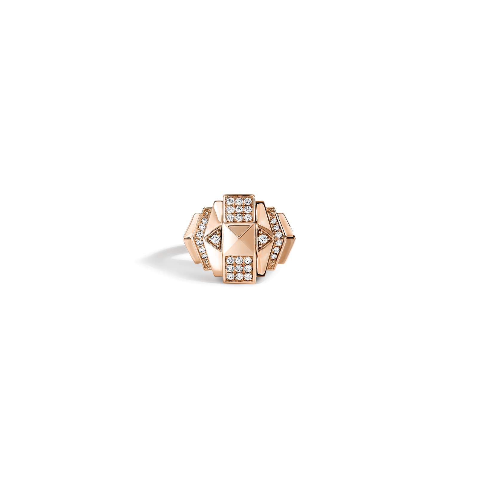 Bague rockaway spinner diamants & or rose // STATEMENT